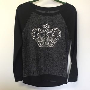 Rue 21 Top w/Stud and Rhinestone Crown